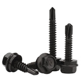 Black Allen 410 Stainless Steel Self-Drilling Screw