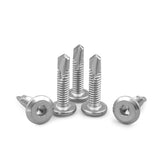 410 Stainless Steel Flat Head Hexagon Drill Tail Self-Drilling Screws