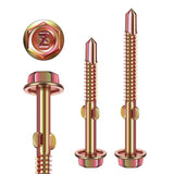 Color Zinc Plated Hexagon With Wing Drill Tail Self-Drilling Screw