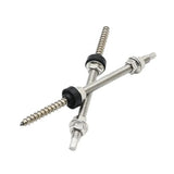 304 Stainless Steel Custom Double Head Machine Wood Tooth Screws Photovoltaic Bolt Photovoltaic Accessories Bracket